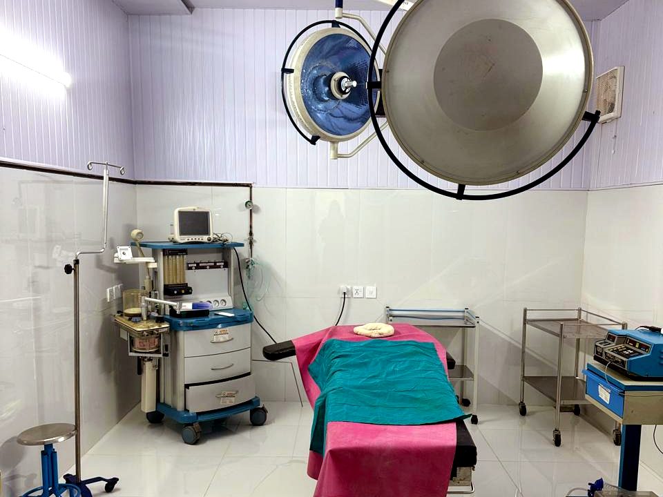 Fully equipped operation theater at the center